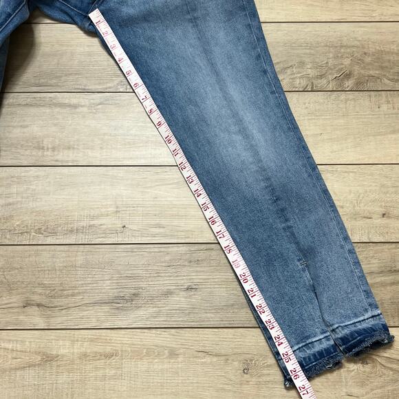 DL1961 Mara Instasculpt Straight Split Ankle Crop Jeans Size 29 - Picture 8 of 12